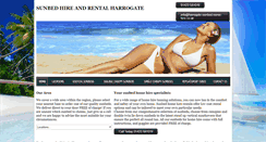 Desktop Screenshot of harrogate-sunbed-home-hire.co.uk